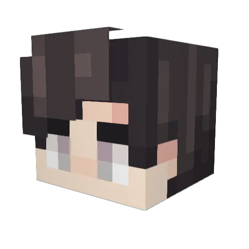 Cekcu Minecraft avatar head, 3D render