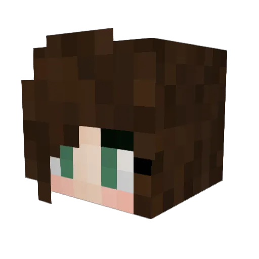 Celaenoo Minecraft avatar head, 3D render