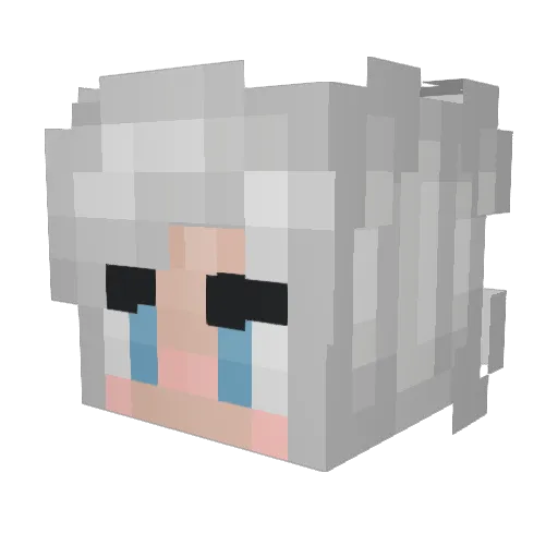 CelanyaVT Minecraft avatar head, 3D render