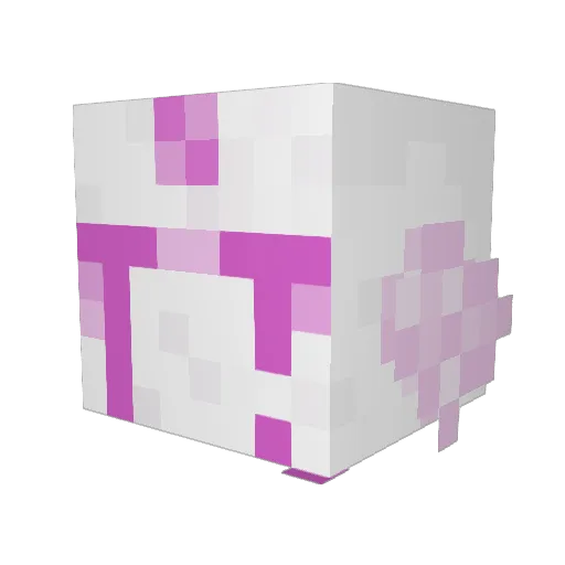 Celavii Minecraft avatar head, 3D render