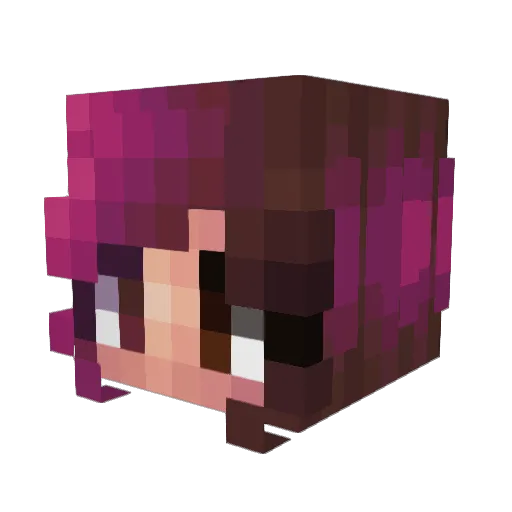 Celdinna Minecraft avatar head, 3D render