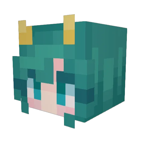 Cele_Ita Minecraft avatar head, 3D render