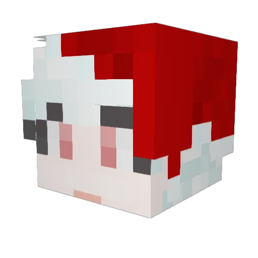 Celeb_7 Minecraft avatar head, 3D render