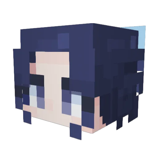 CeleneVT Minecraft avatar head, 3D render