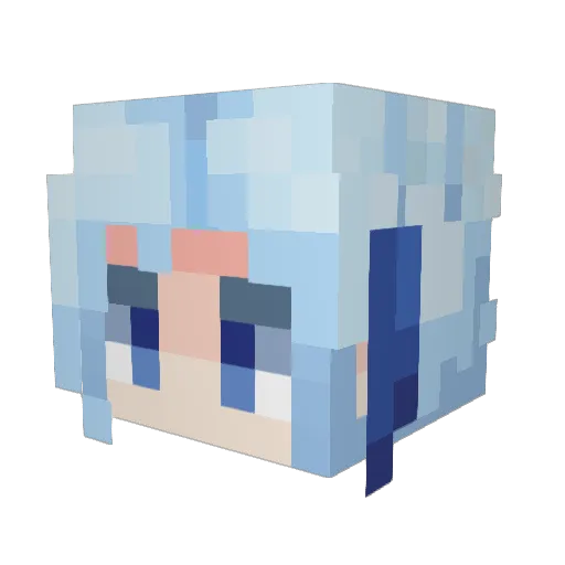 CelerMC Minecraft avatar head, 3D render