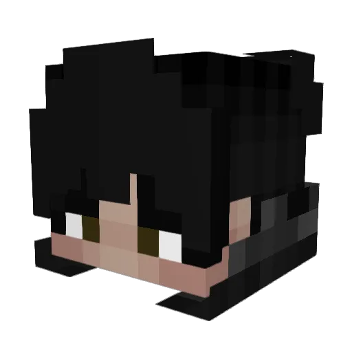 Celery124 Minecraft avatar head, 3D render