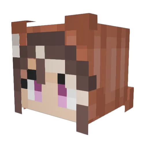 CeleryCS Minecraft avatar head, 3D render