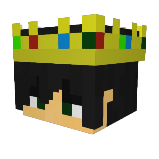 CeleryStickr Minecraft avatar head, 3D render