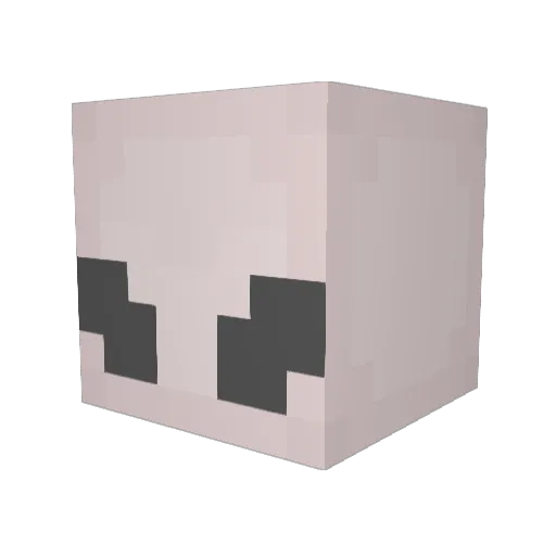 Celesstee Minecraft avatar head, 3D render