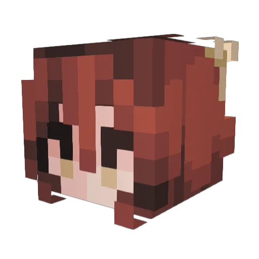 CelestLena Minecraft avatar head, 3D render