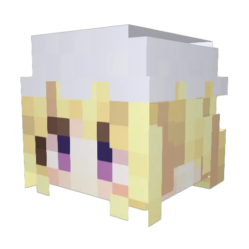 Celestaria Minecraft avatar head, 3D render