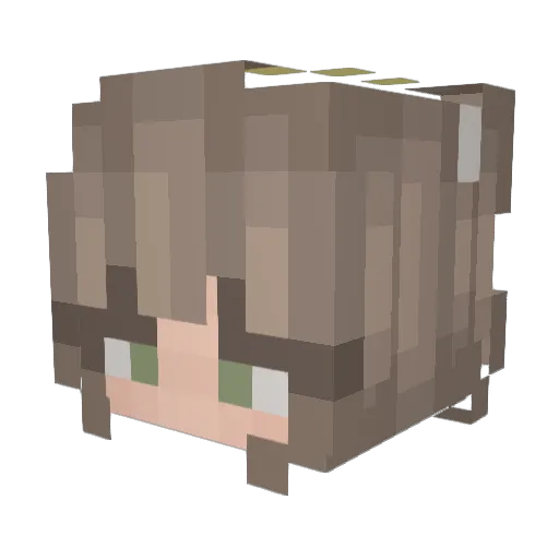 Celeste1993 Minecraft avatar head, 3D render