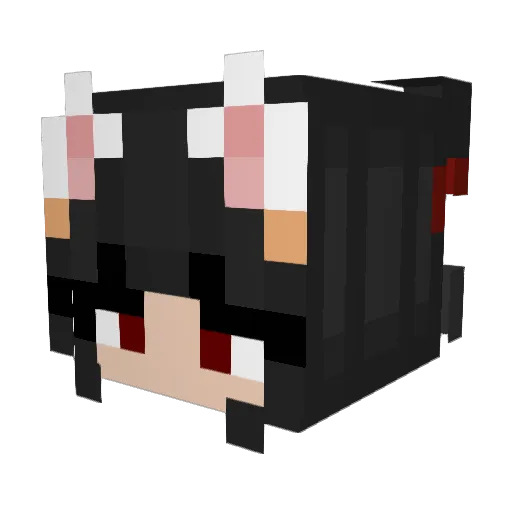 Celeste_X0 Minecraft avatar head, 3D render