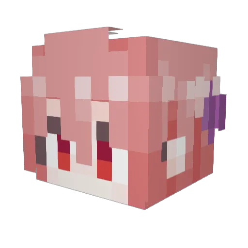 CelestesStars Minecraft avatar head, 3D render