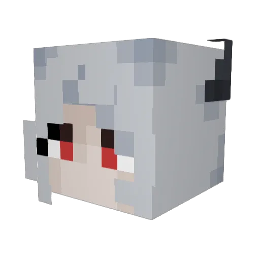 Celesti_Aly Minecraft avatar head, 3D render