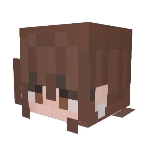Celestia_18 Minecraft avatar head, 3D render