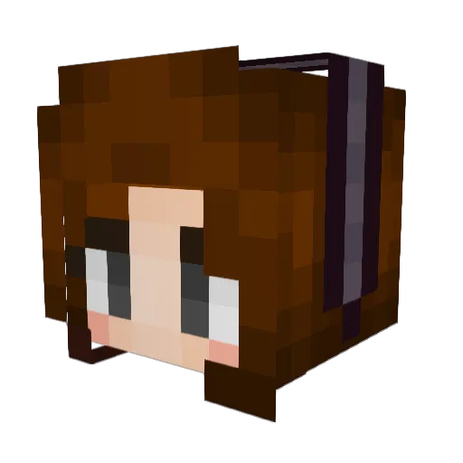 Celestia___ Minecraft avatar head, 3D render
