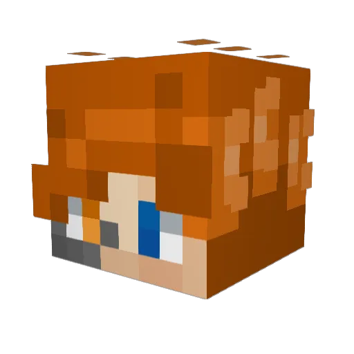 Celestial17 Minecraft avatar head, 3D render