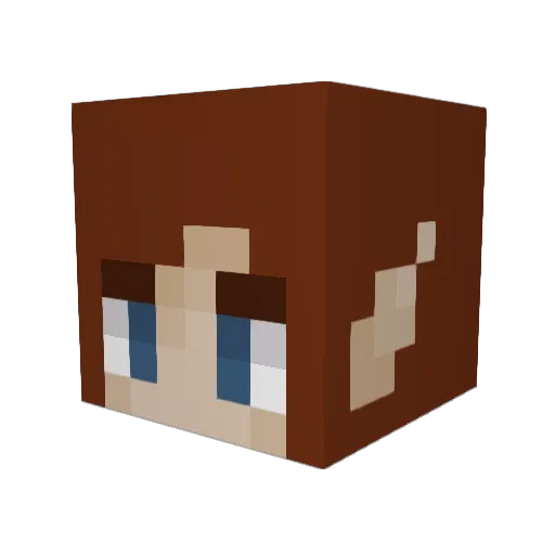 CelestialChaos1 Minecraft avatar head, 3D render