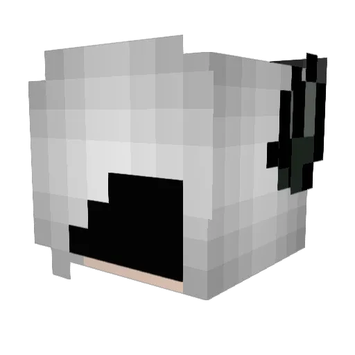CelestialNeedle Minecraft avatar head, 3D render