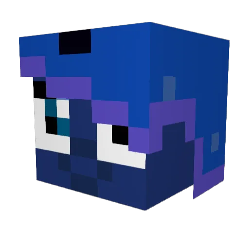 CelestialPhoenix Minecraft avatar head, 3D render
