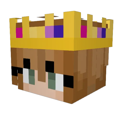 CelestialSpace Minecraft avatar head, 3D render