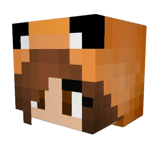 Celestial_Fox_21 Minecraft avatar head, 3D render