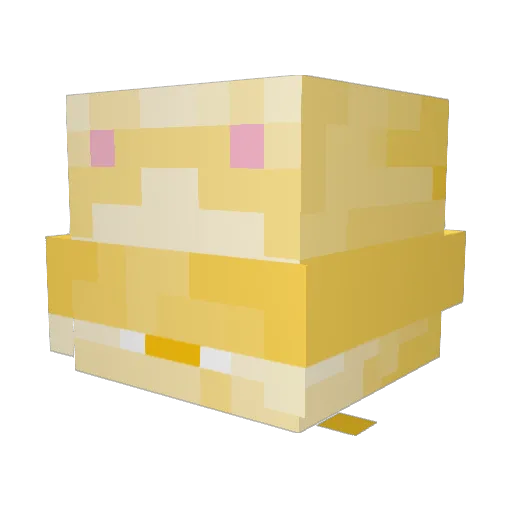 Celestiql Minecraft avatar head, 3D render