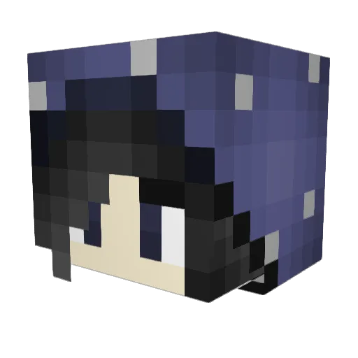 CelestiteDragon Minecraft avatar head, 3D render