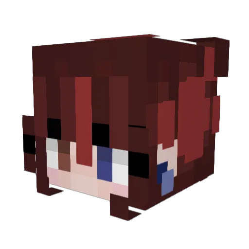 Celi_Galaxii Minecraft avatar head, 3D render