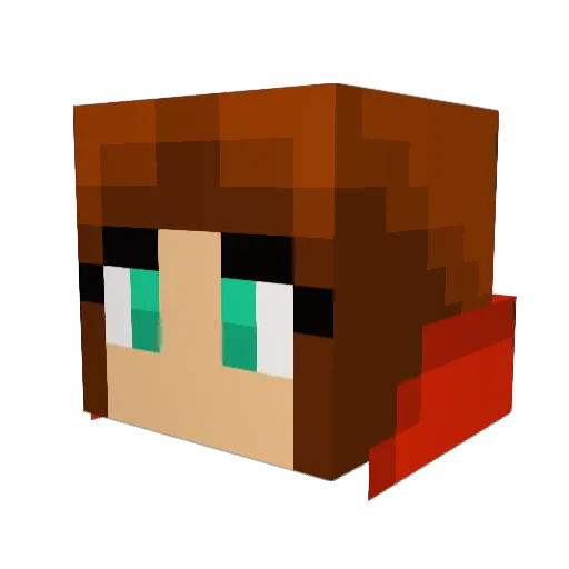 Celia56 Minecraft avatar head, 3D render