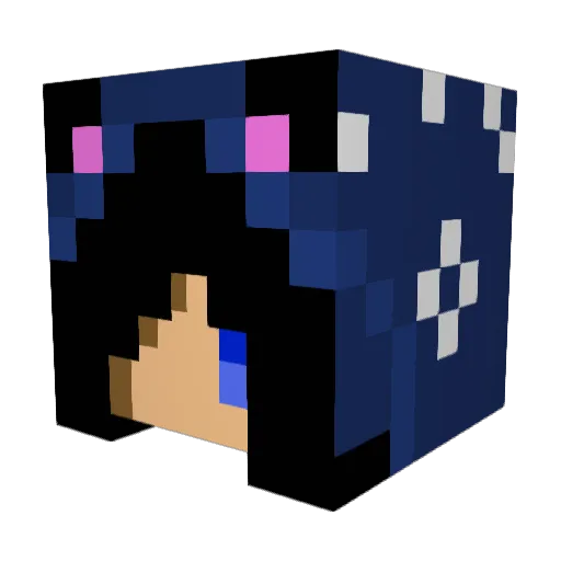 CeliaNyan Minecraft avatar head, 3D render