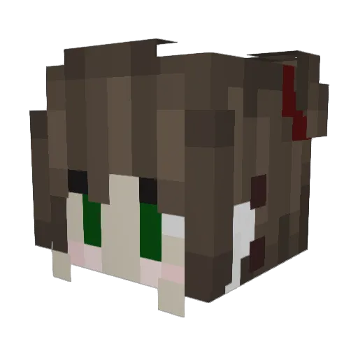 Celia_kln Minecraft avatar head, 3D render