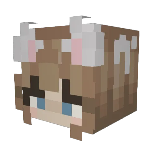 Celicious Minecraft avatar head, 3D render