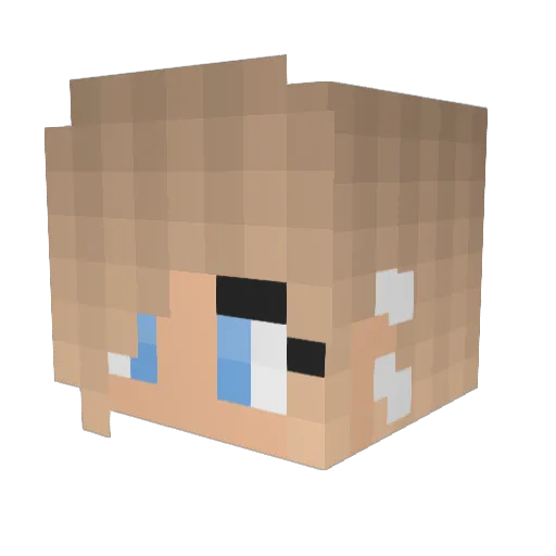 Celina_ly Minecraft avatar head, 3D render