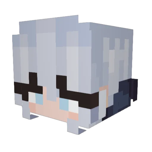 CelineCc06 Minecraft avatar head, 3D render