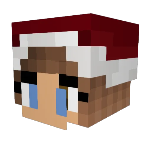 CelineLucke Minecraft avatar head, 3D render