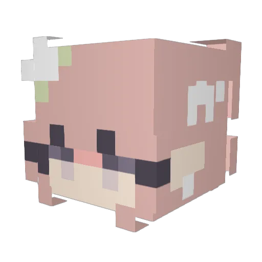 Celinilio Minecraft avatar head, 3D render