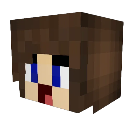Celishii Minecraft avatar head, 3D render