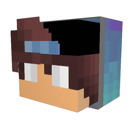 CellDamage Minecraft avatar head, 3D render
