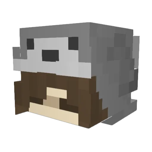 CellaJoyJoy Minecraft avatar head, 3D render