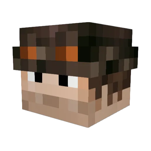 Cellbit8 Minecraft avatar head, 3D render