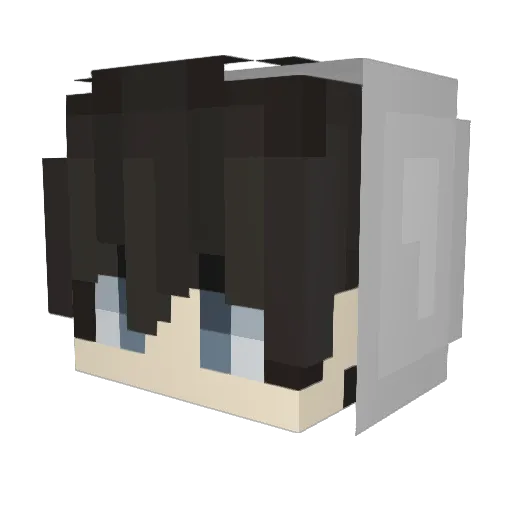 Celleyon Minecraft avatar head, 3D render