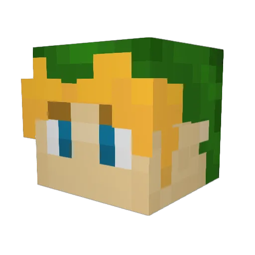 Celliestman Minecraft avatar head, 3D render