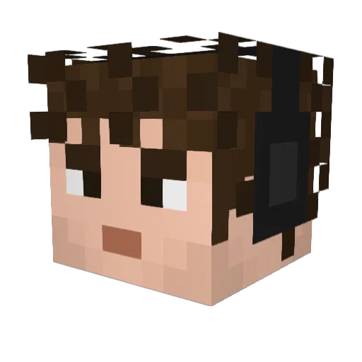 CellinSP Minecraft avatar head, 3D render