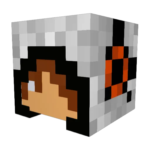 Cellkor Minecraft avatar head, 3D render