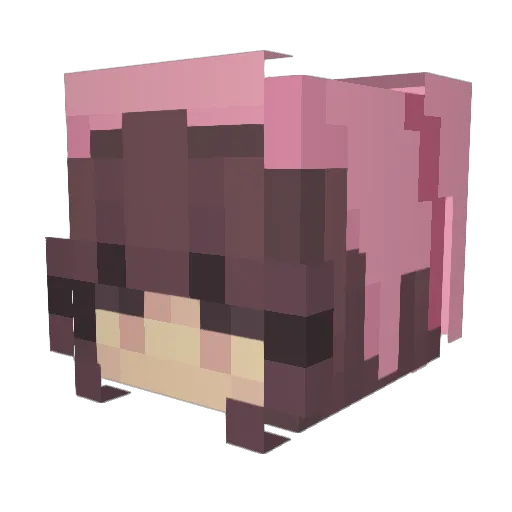 Cellobeast Minecraft avatar head, 3D render
