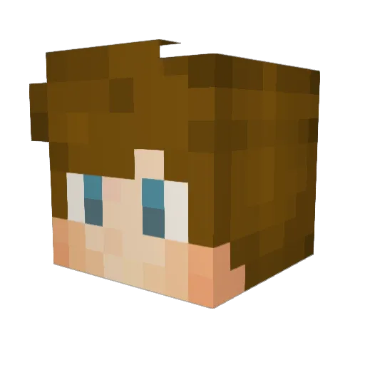 Celmert Minecraft avatar head, 3D render