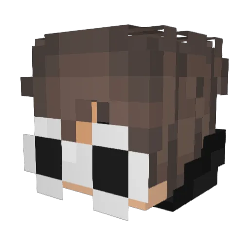 Celpje Minecraft avatar head, 3D render