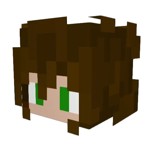 Celrion Minecraft avatar head, 3D render